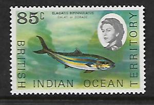 BIOT 27 MINT HINGED, REMNANTS RAINBOW RUNNER, 1970