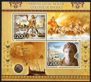 Niger 2012 Colossus of Rhodes S/S MNH