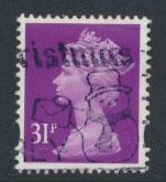 GB QE II Machin - SG Y1695   Used  31p  darker shade of Deep mauve