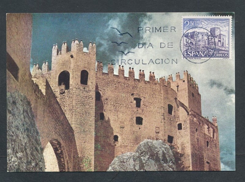 D456235 Spain Maximum Card Buildings Architecture Castle Velez Blanco
