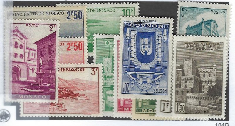 Monaco SC#170-175B Mint F-VF SCV$45.00...a great spot!