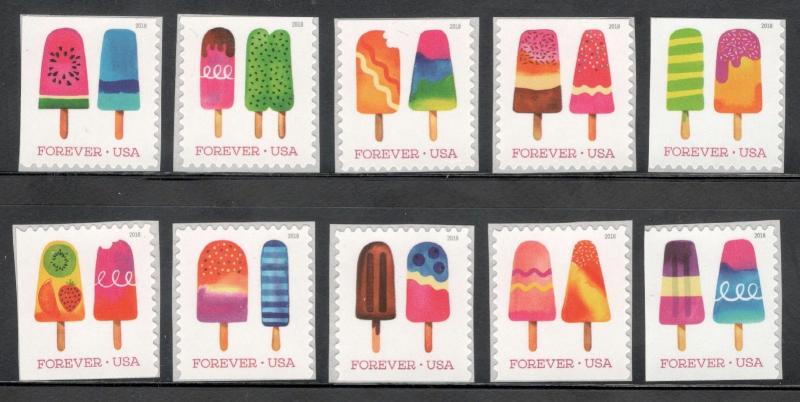  5285-94 Frozen Treats Set Of 10 Mint/nh Free Shipping (A-218)