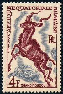 French Equatorial Africa 1957 4f. Greater Kudu SG291 MNH