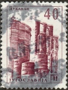 Yugoslavia 636 - Used - 40d Coke Plant / Steelmaking (1961)