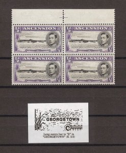 ASCENSION 1938/53 SG 38/38a MNH/MINT