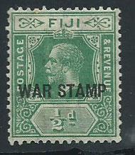 Fiji  GV  SG 138a  MH yellow  green