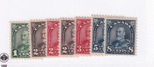 CANADA # 163-167,169-171 VF-MNHCAT VALUE $120 FROM KIMSS30 STAMPS