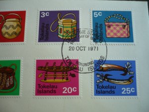 Stamps - Tokelau Islands - Scott# 25-32 - First Day Cover