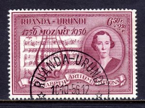 Ruanda Urundi - Scott #B22 - Used - Crease UR - SCV $4.50