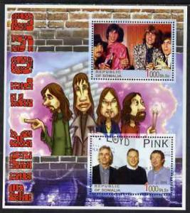 Somalia 2005 Pink Floyd perf sheetlet containing 2 values...