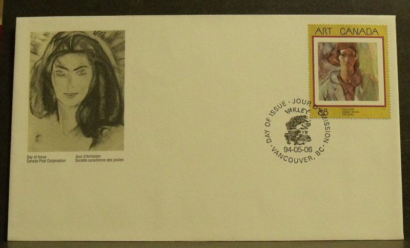17501   CANADA   FDC # 1516     Masterpieces of Canadian Art - 7