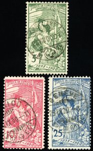 Switzerland Stamps # 98-100 Used F-VF Scott Value $55.00