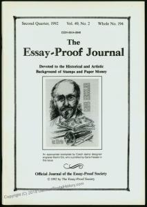 Essay-Proof Journal No194 Czechoslovakia Delandre 44696