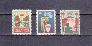 United States, 1923-1925. Christmas Seals issue. LH. ^