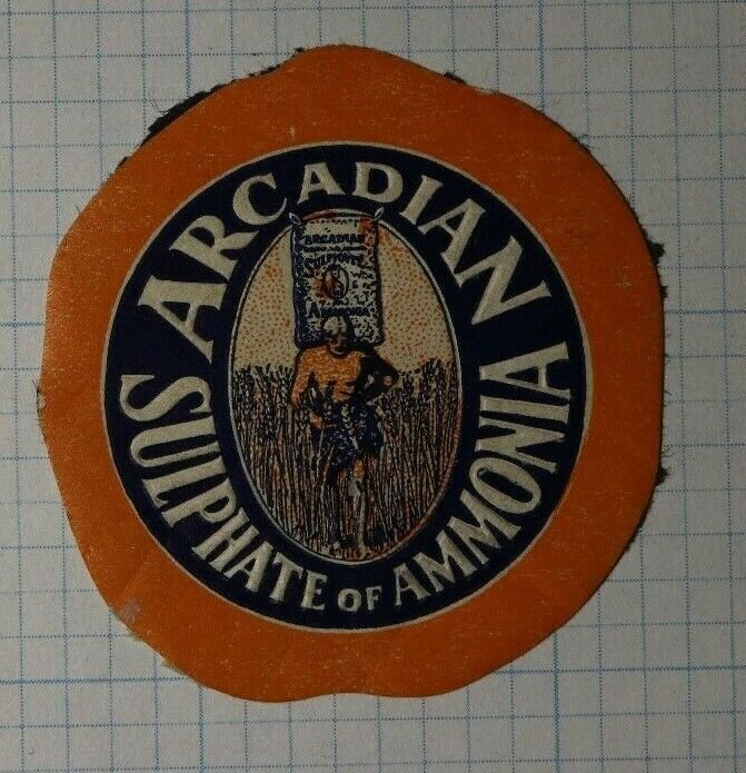 Arcadian Sulphate of Ammonia Company Brand Poster Stamp Ad