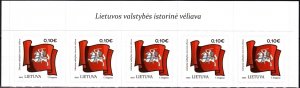 LITHUANIA 2023-01 Definitive: Flag 10c Re-printed with date 2023, Mint Adhesive