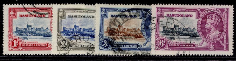 BASUTOLAND GV SG11-14, 1935 SILVER JUBILEE set, FINE USED. Cat £27.