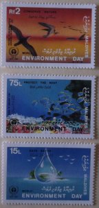 Maldives 1284-6 Cat $1.35 MNH Full Set Environment Topical