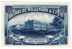 (I.B) Cinderella : Bradbury, Wilkinson & Co - New Malden Works