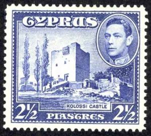 Cyprus Sc# 148 MH 1938-1944 2 1/2pi Definitives