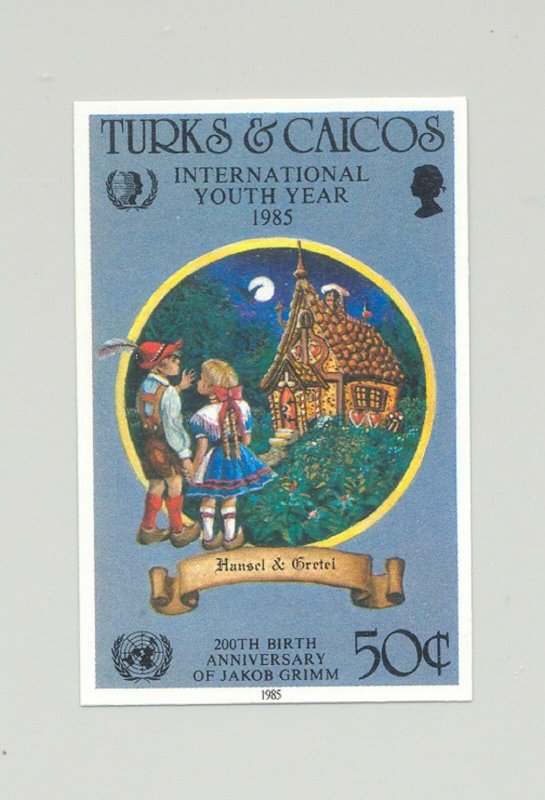 Turks & Caicos #673 Youth Year, UN, Grimm, Fairy Tales 1v Imperf Proof