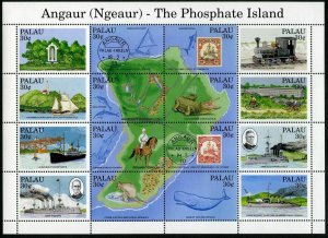 Palau 263 sheet,MNH.Michel 411-426 klb. Crocodile,Dolphin,Fish, Shark,Whale,1991