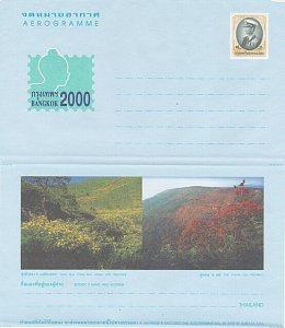 THAILAND Bangkok 2000 aerogramme fine unused................................L400