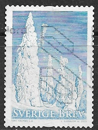 Sweden ~ Scott # 2763b ~ Used ~ Trees in Winter