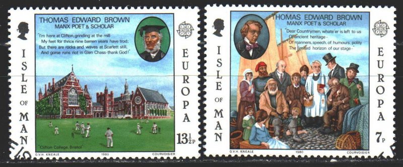 Isle Of Man. 1980. 164-65. Thomas Brown, poet, teacher, scientist, europe-sep...