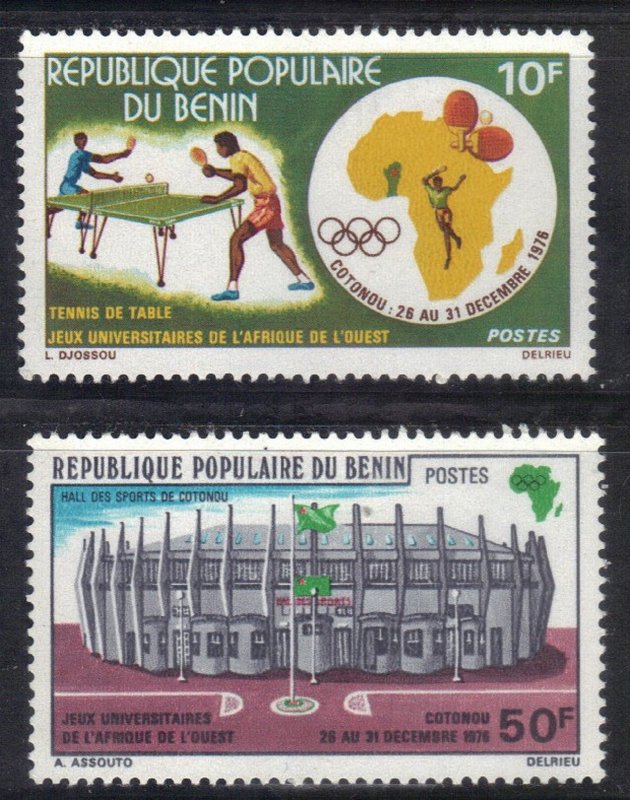 BENIN SC# 368-69 **MH** 10fr+50fr 1976 SEE SCAN