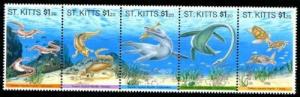 St.Kitts 372, MNH,Pre Historic Marine Life. s9888