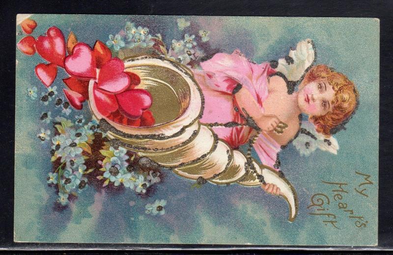 US Robesonia PA Berks Co. 1907 Doane Cancel on Valentine Card a926