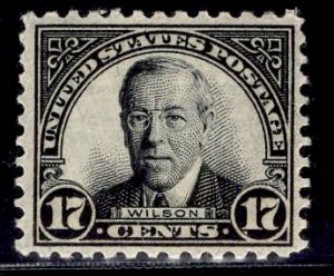 US Stamp #697 17c Wilson MINT Hinged SCV $4.75