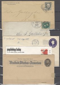 COLLECTION LOT OF # 1939 UNITED STATES 5 COVERS & POSTCARD 1873+