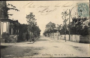 France Postcard 1904, Riva Bella Calvados, Rue de la Mer, L.D. VF Posted