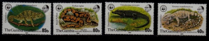 Gambia 432-35 MNH WWF-81 SCV75