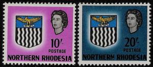 Northern Rhodesia #  87-8  Mint   VF VLH  Cat $  12.50