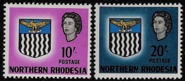 Northern Rhodesia #  87-8  Mint   VF VLH  Cat $  12.50