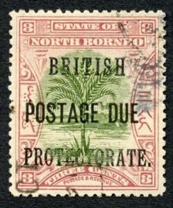 North Borneo SGD39 3c opt Post Due Cat 6 Pounds