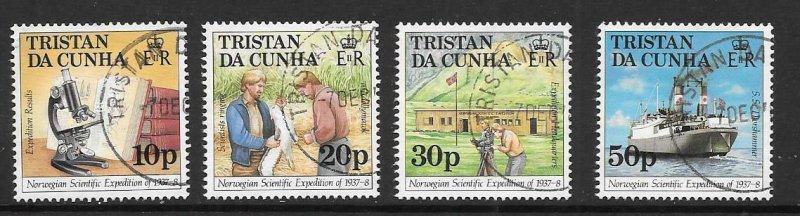 TRISTAN DA CUNHA SG434/7 1987 NORWEGIAN SCIENTIFIC EXPEDITION FINE USED