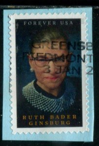 5821 US (66c) Ruth Bader Ginsburg SA, used on paper