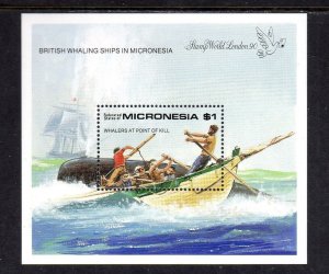 MICRONESIA #114 1990 STAMP WORLS LONDON MINT VF NH S/S