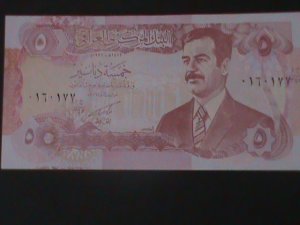 IRAQ CENTRAL BANK OF IRAQ-5 DINARS-UN- CIRCULATED -BANK NOTE-VF PATERM #4