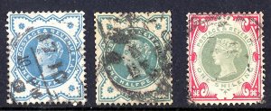 Grerat Britain 1900 Scott 125-6 used fvf two colors scv $149.50 less 90%+$14.95