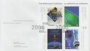 2000 Canada Millenium Engineering Blk (Scott 1831) FDC
