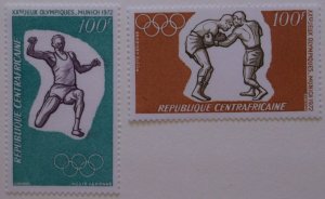 Central Africa C93-4 MNH Cat $3.50 Olympics  Topical   Full Set