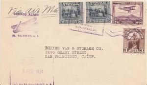 Salvador 3c Atlacatl, 5c Conspiracy of 1811 (2), and 25c Mail Plane Over San ...