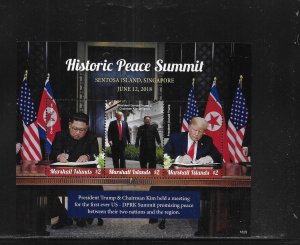 Marshall Islands 1207 Singapore Summit Trump Kim Jong Un s.s. MNH