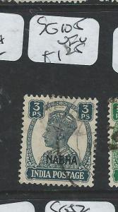 INDIA NABHA (P2308B)  KGVI 3P  SG 105  VFU