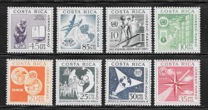 Costa Rica Scott C321-28 MNHOG - 1961 UN Organizations Day - SCV $9.50